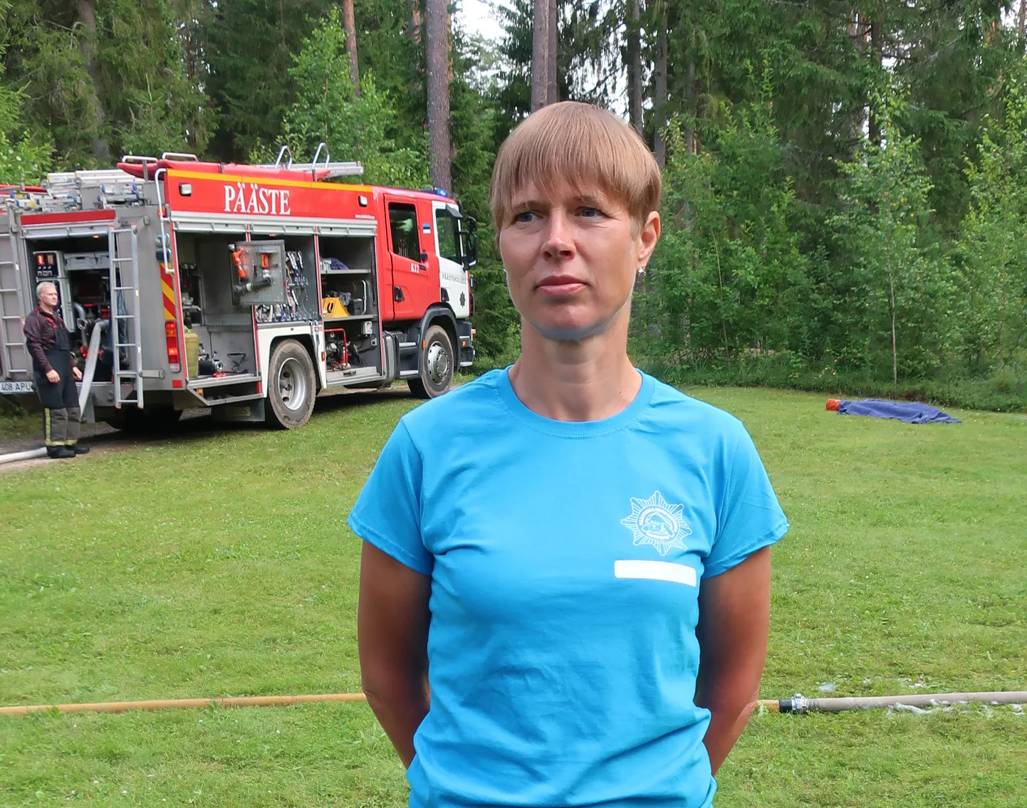 Intervjuu Lõuna-Eesti Postimehele andis president neljapäeval Põlvamaal, Valgemetsas toimunud päästeala noortelaagris.