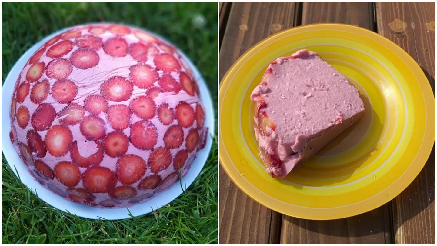 Zemeņu svaigā kūka
