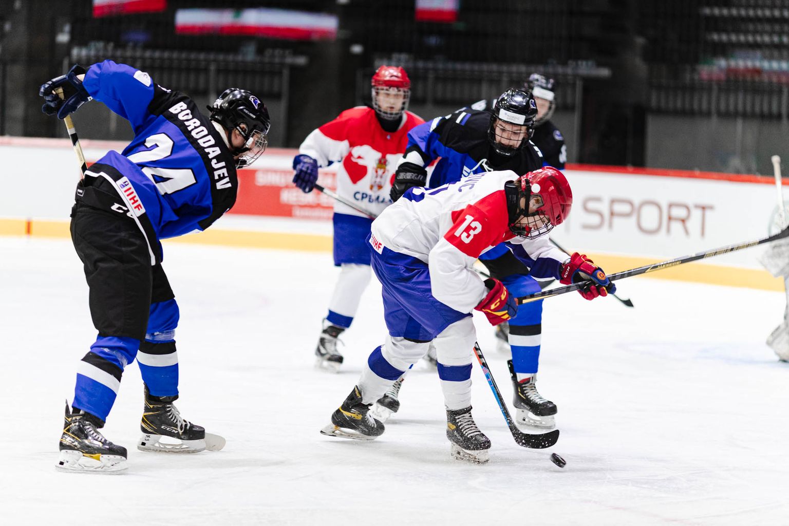 Сборная Эстонии по хоккею, матч с Сербией.