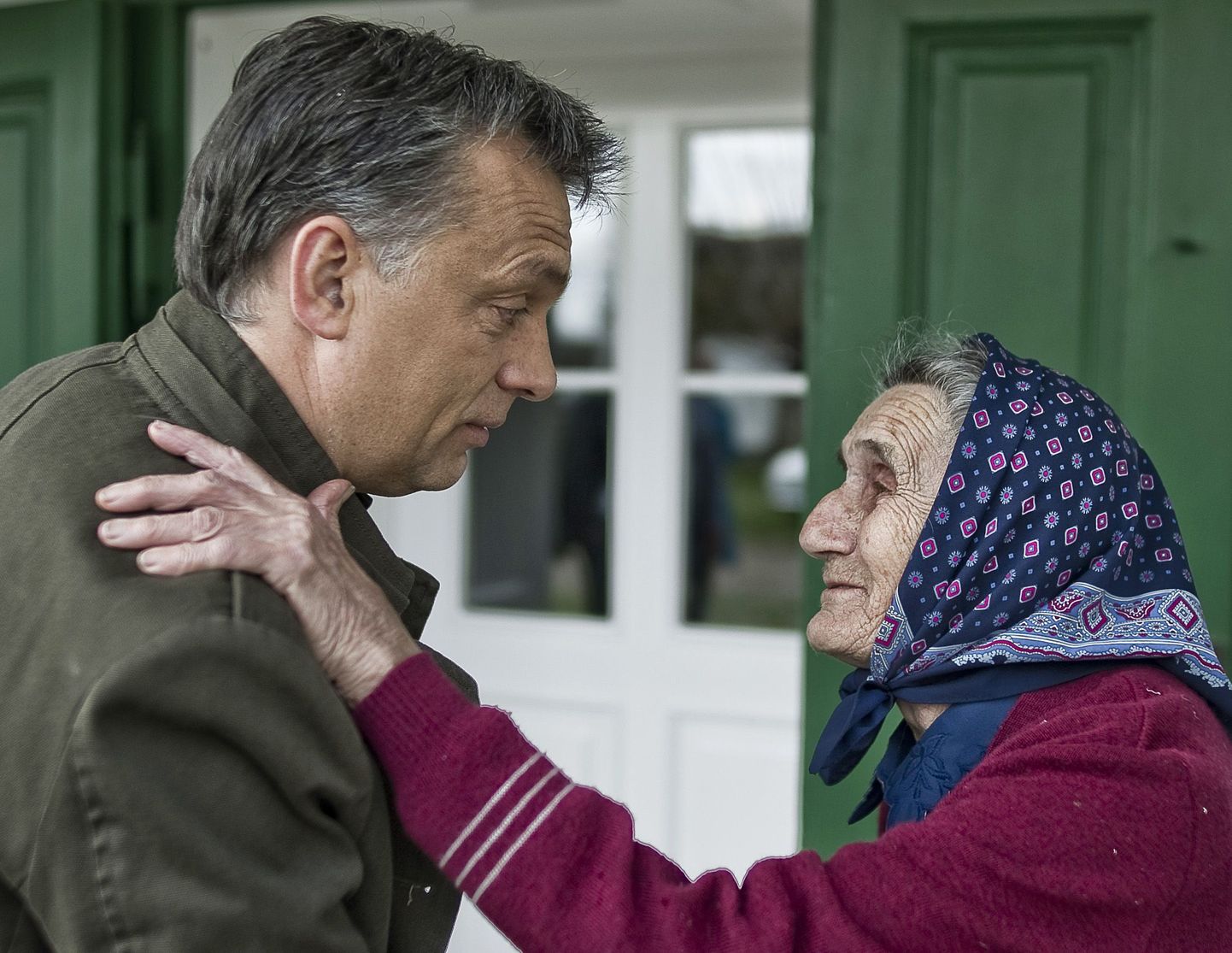 Fideszi liider Viktor Orban kohtumas toetajaga Fülöpháza külas.