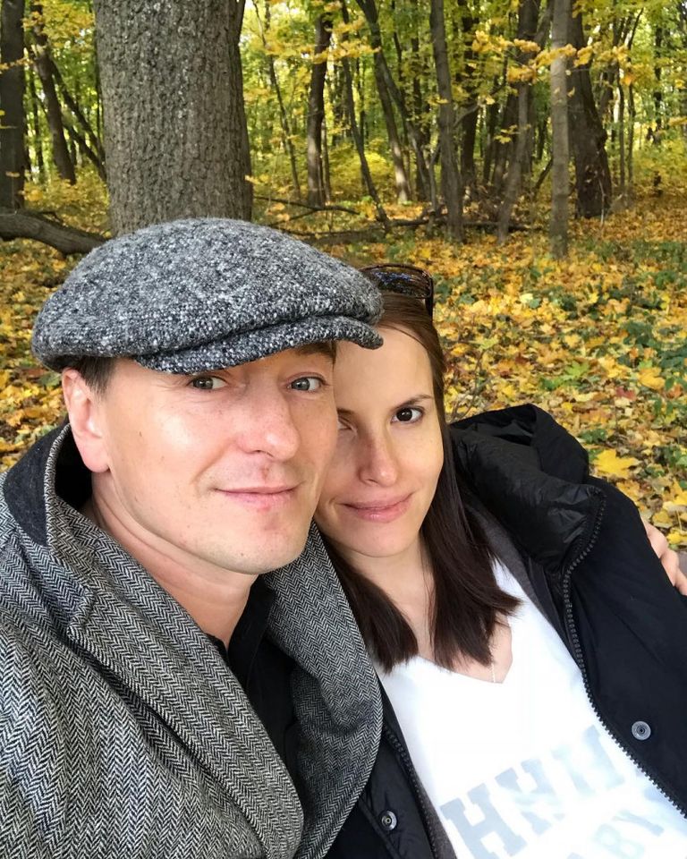 Сергей Безруков с женой.