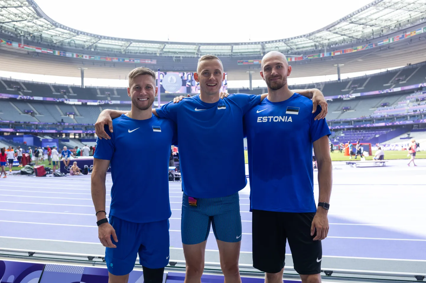Kuigi Pariisi olümpial tegi Eesti kümnevõistlejatest parima tulemuse Janek Õiglane (vasakul), istus aasta lõpuks kodusel troonil siiski Euroopa meistriks tulnud Johannes Erm (keskel). Kas ta suudab sinna ka jääda või tõuseb asemele keegi teine, näiteks Karel Tilga (paremal), seda näitab aeg.