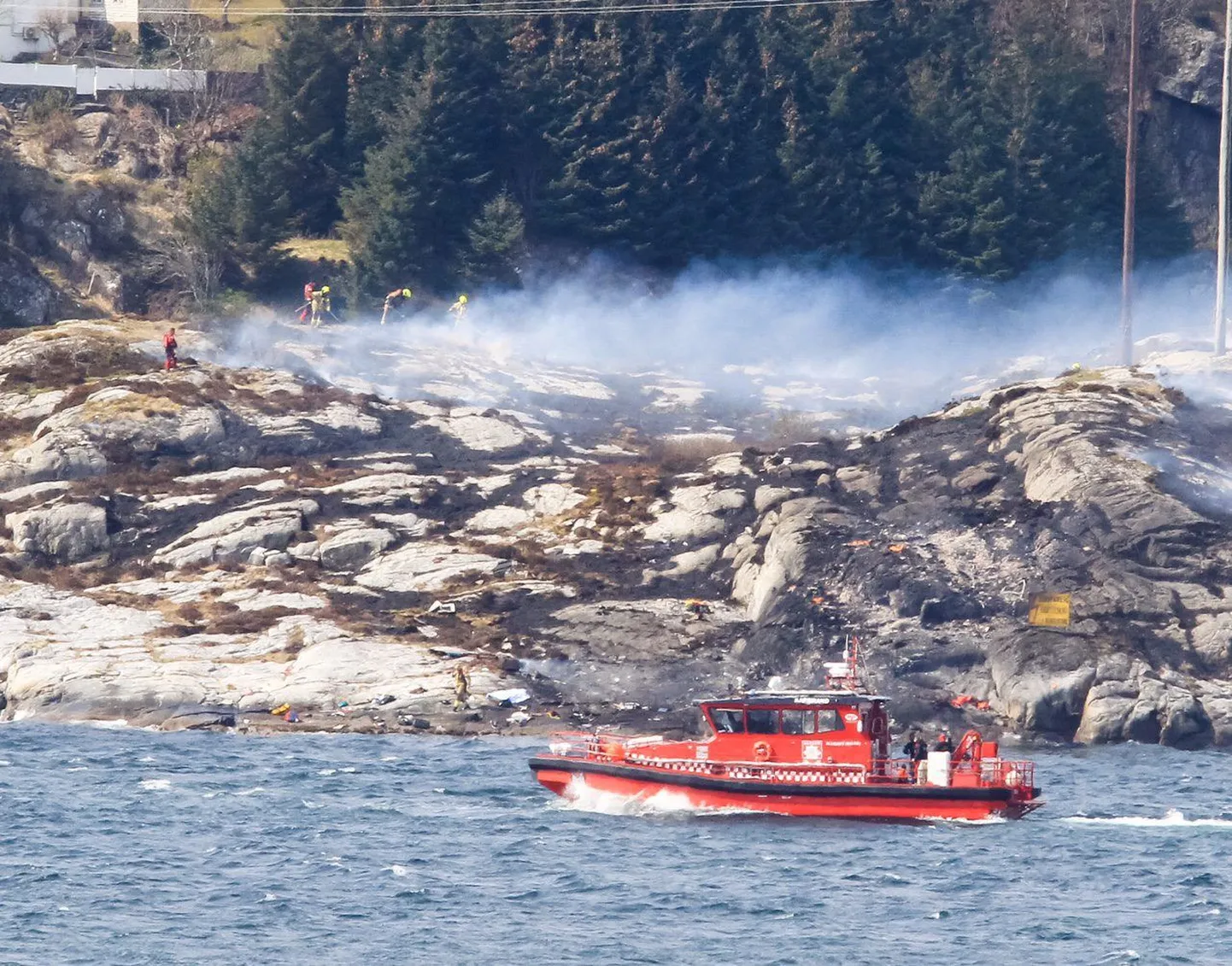 Paik Bergeni lähedal, kus EC225 Super Puma helikopter alla kukkus