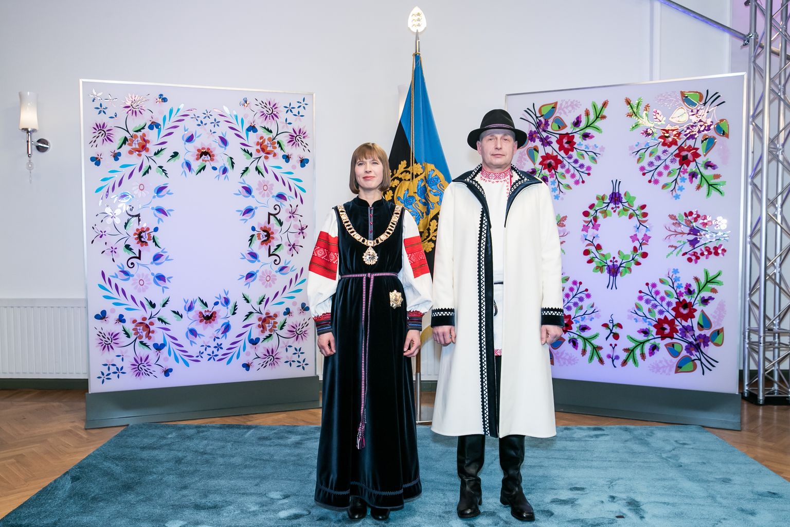 Tallinn, 24.02.2017
Eesti Vabariigi 99 aastapäev. 
Pildil president Kersti kaljulaid ja Georgi-Rene Maksimovski.