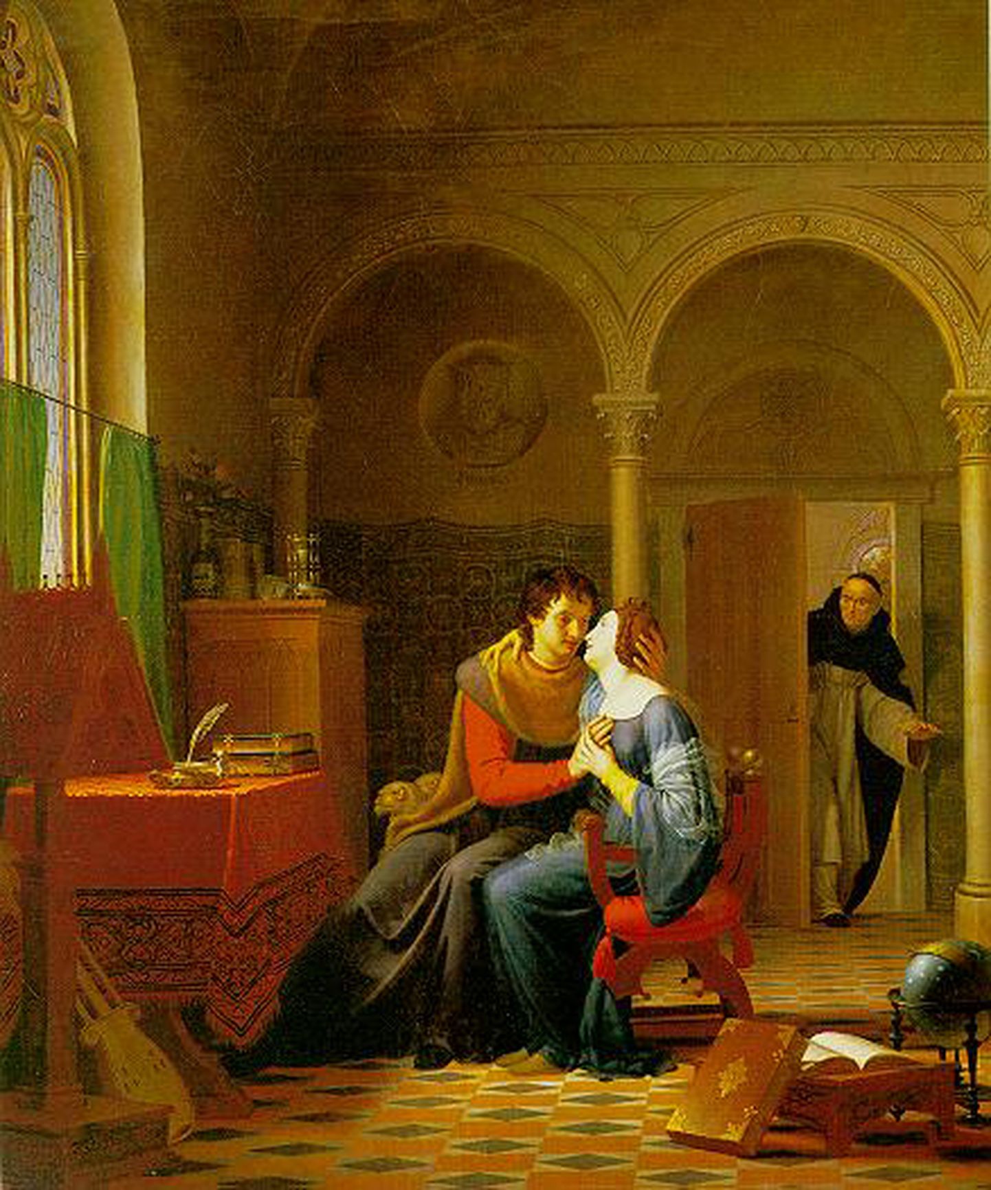 Jean Vignaud (1774–1826) maal «Abélard ja Héloїse, kelle satub peale meister Fulbert».