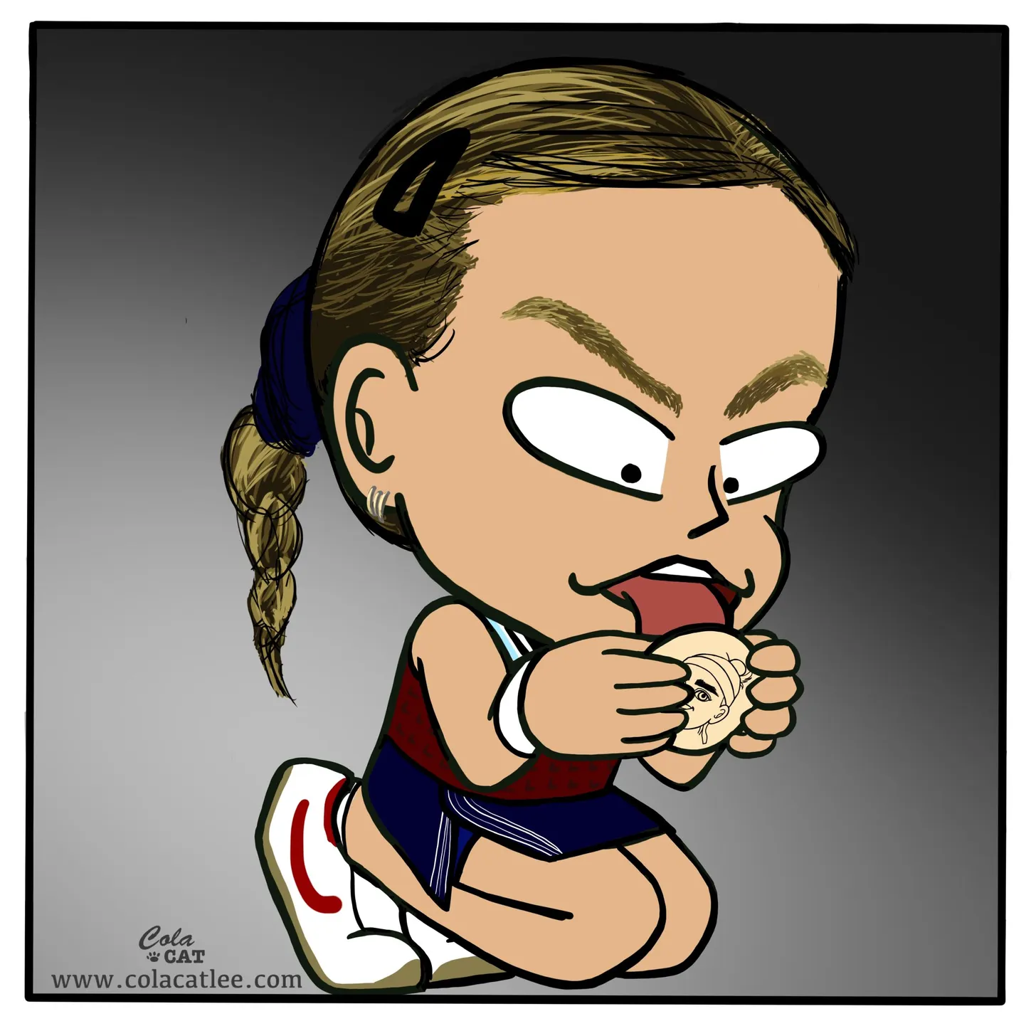 Anett Kontaveit kui «Squid Game'i» karakter.