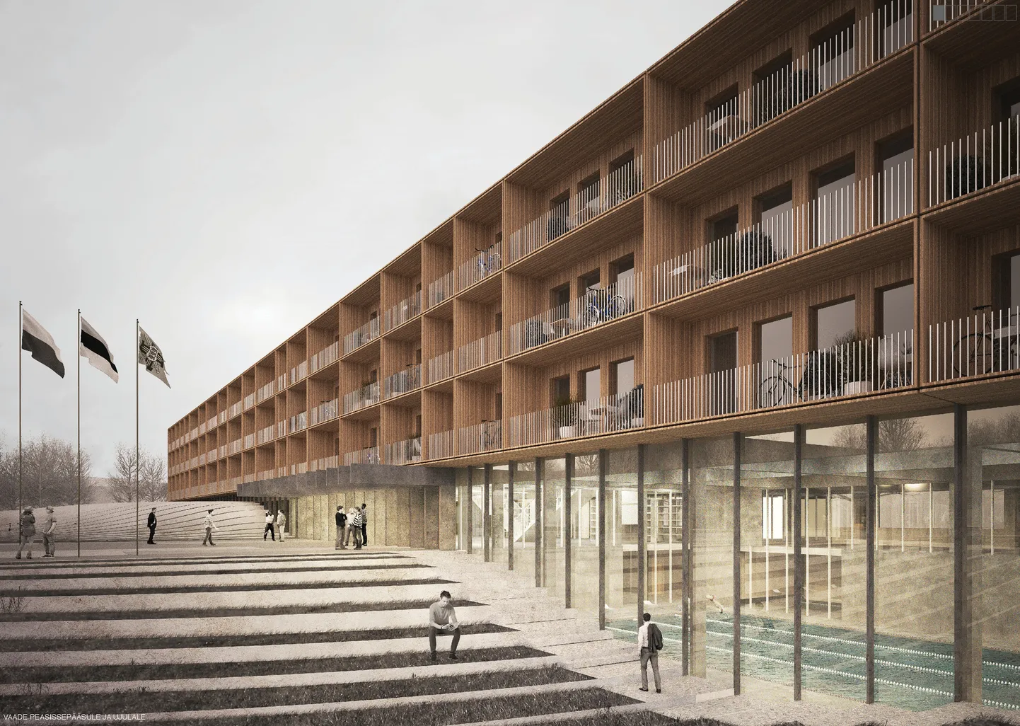 Sellisena peaks hakkama 2020. aasta sügisel välja nägema Sisekaitseakadeemia Narva õppekeskuse hoone.