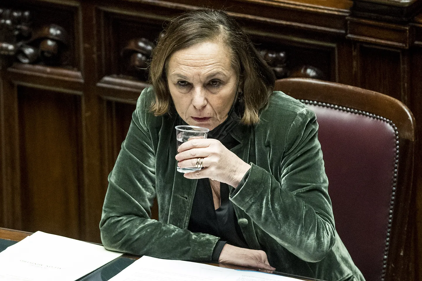 Itaalia siseminister Luciana Lamorgese Roomas parlamendis 13. jaanuar 2021.