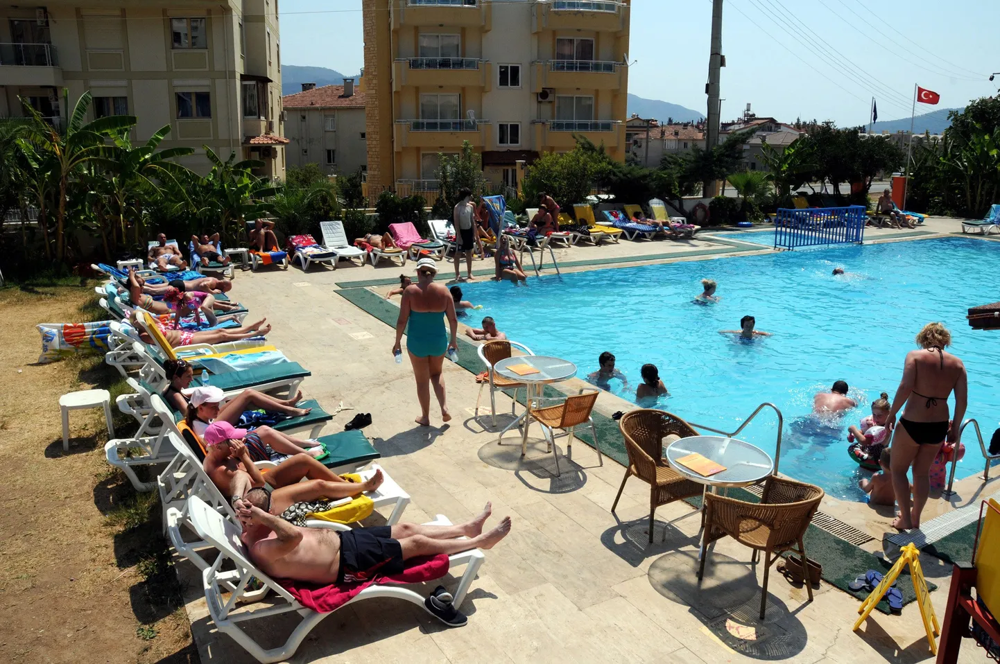 Turistid Türgi kuurordis