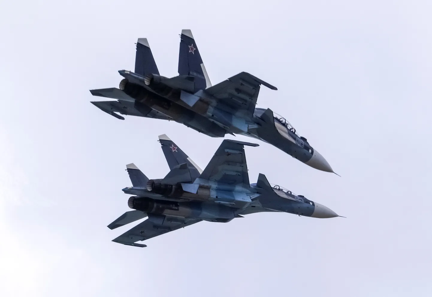 Suhhoi Su-30 hävitajad.