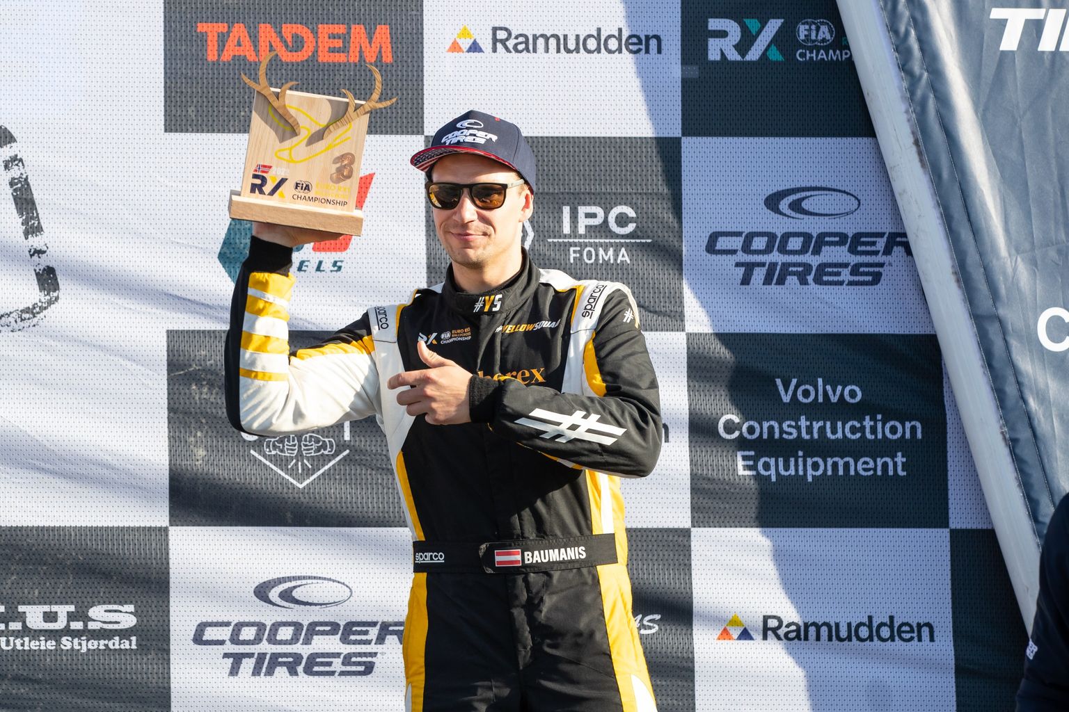 Latvijas rallijkrosa pilots Jānis Baumanis