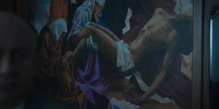 Peet Areni maali «Piéta» (1925, Tartu Kunstimuuseum).