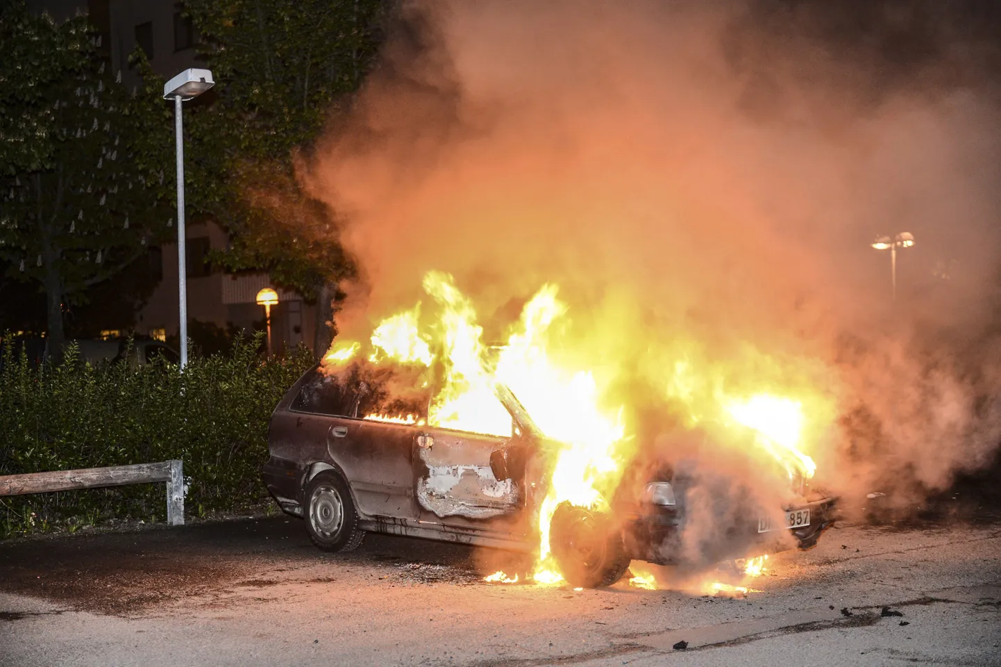 Stockholmis süüdati mootorrattaid