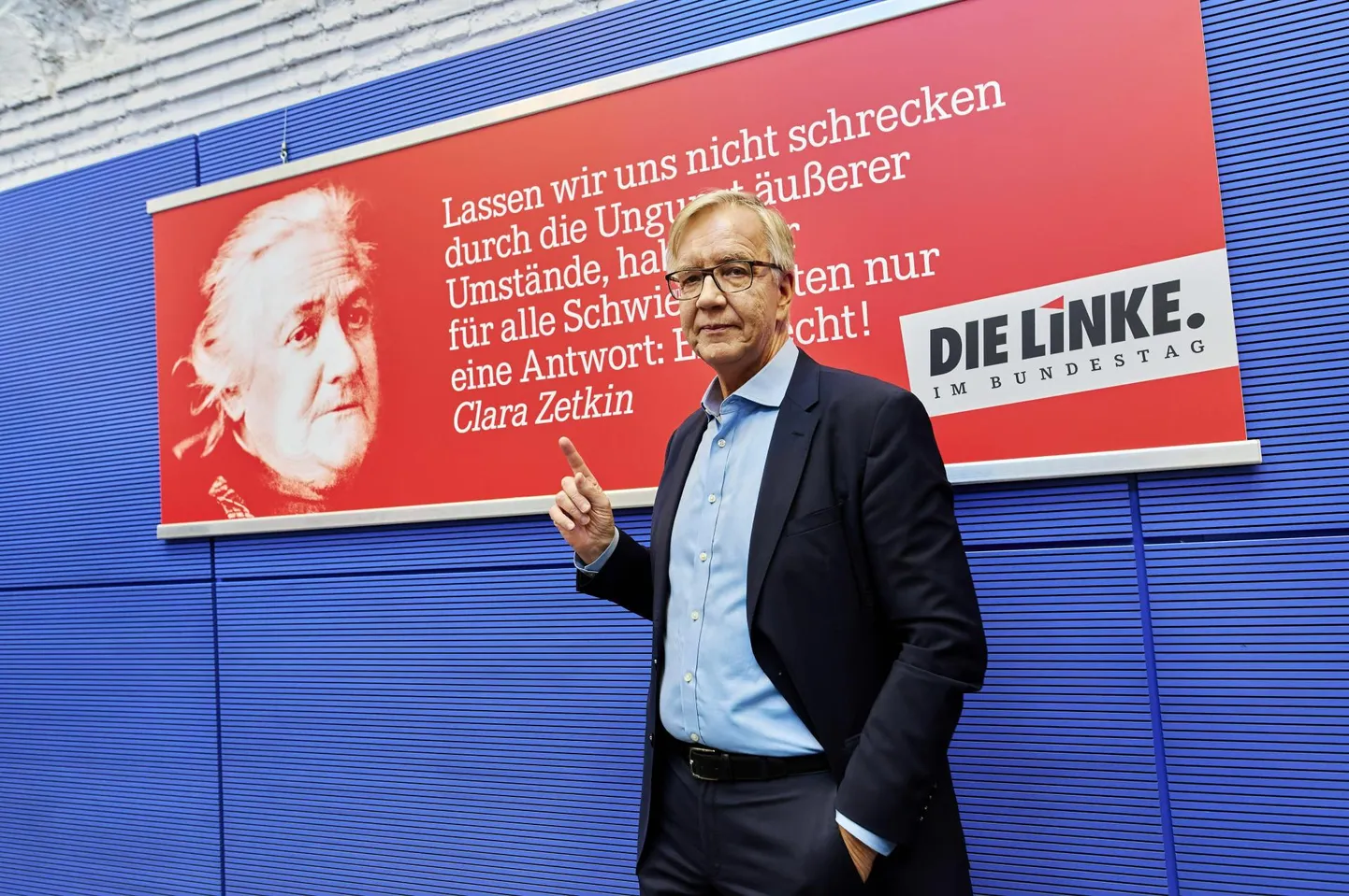 Die Linke fraktsiooni esimees Dietmar Bartsch enne fraktsiooni laialisaatmisotsust 14. novembril.      

 