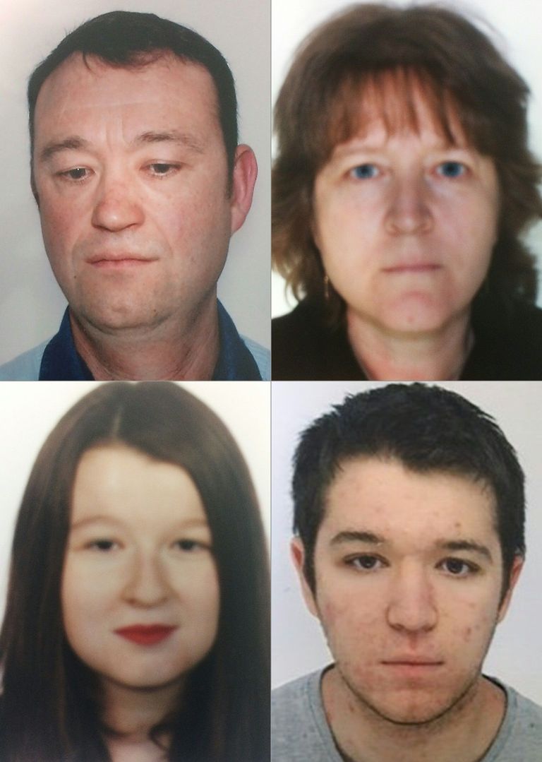 Prantsuse kadunud perekond: PascalTroadec, Brigitte Troadec ning nende lapsed Charlotte ja Sebastien Troadec