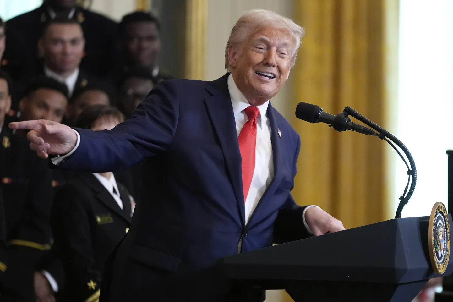 President Donald Trump 15. aprillil 2025 Washingtonis.