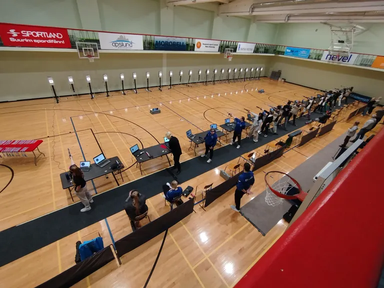 Võistluspaik Haapsalu spordihoones.