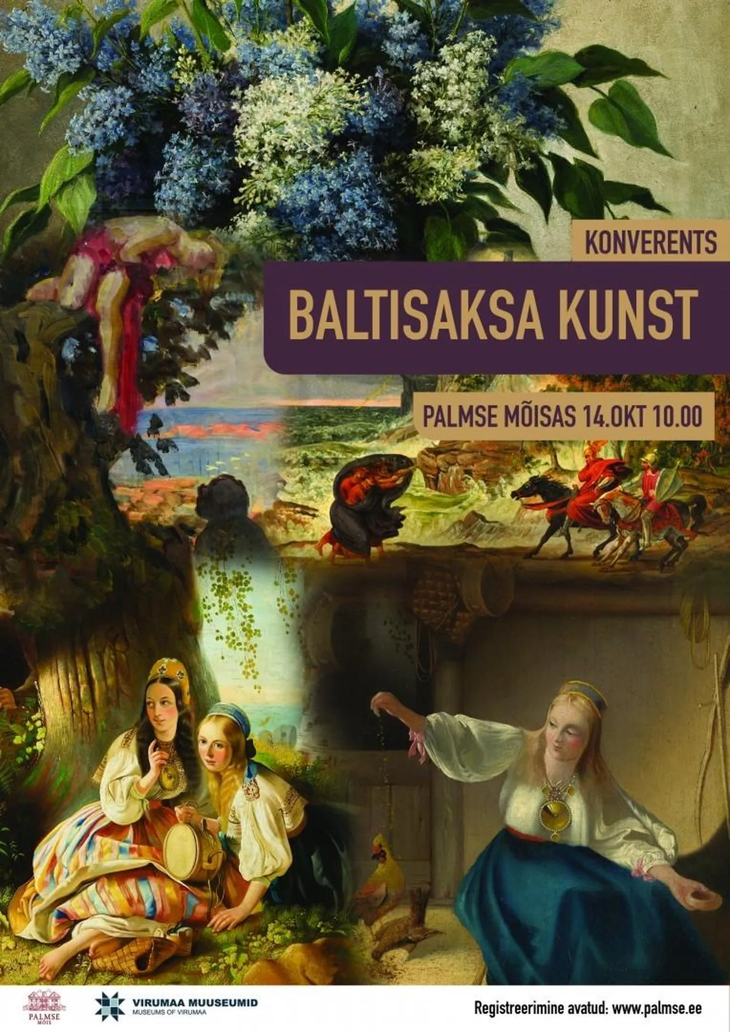 Rahvusvahelise konverentsi "Baltisaksa kunst" plakat.