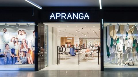 Оборот группы Apranga в этом году вырос до 72 млн евро