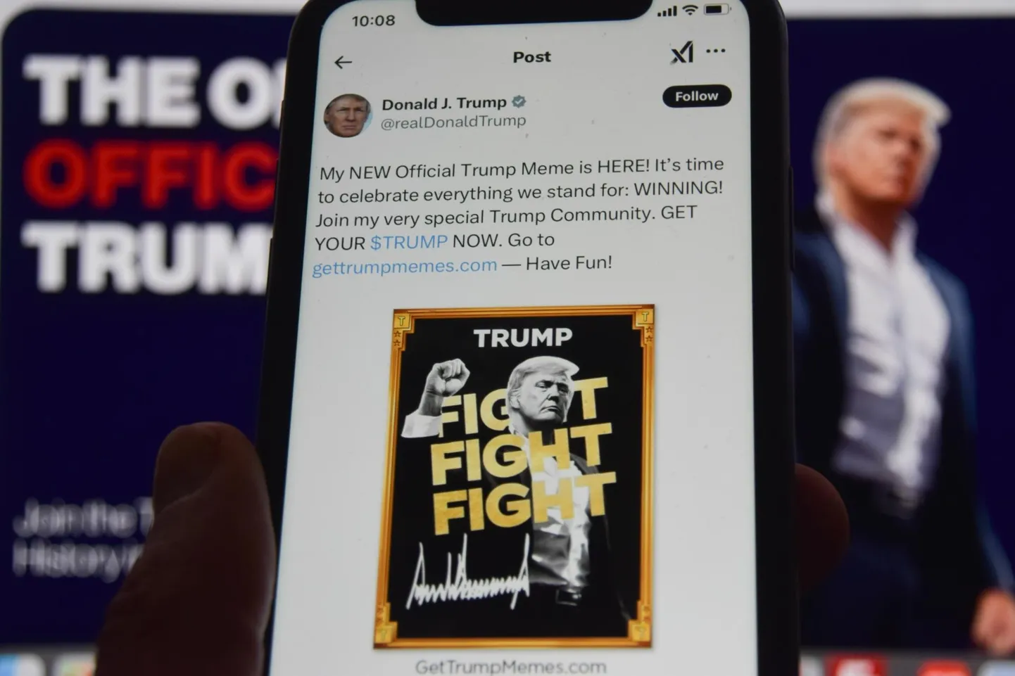 Donald Trump tõi oma digitaalse meemimündi turule kolm päeva enne ametisseastumist presidendina.