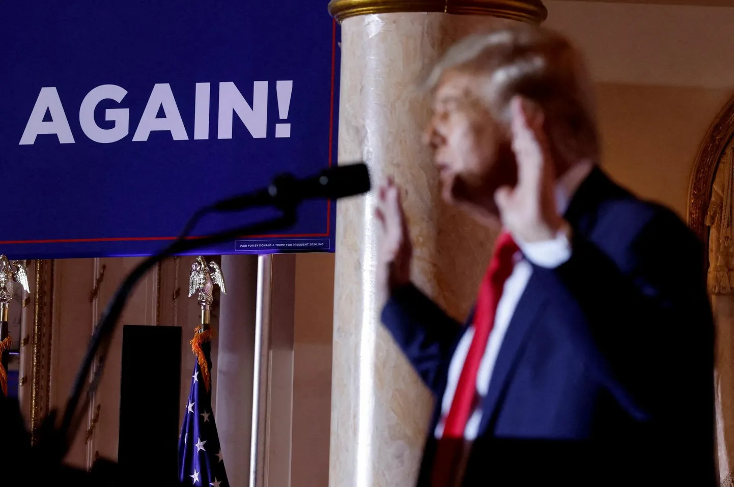 Donald Trump teatamas 15. novembril kavast kandideerida uuesti presidendiks.