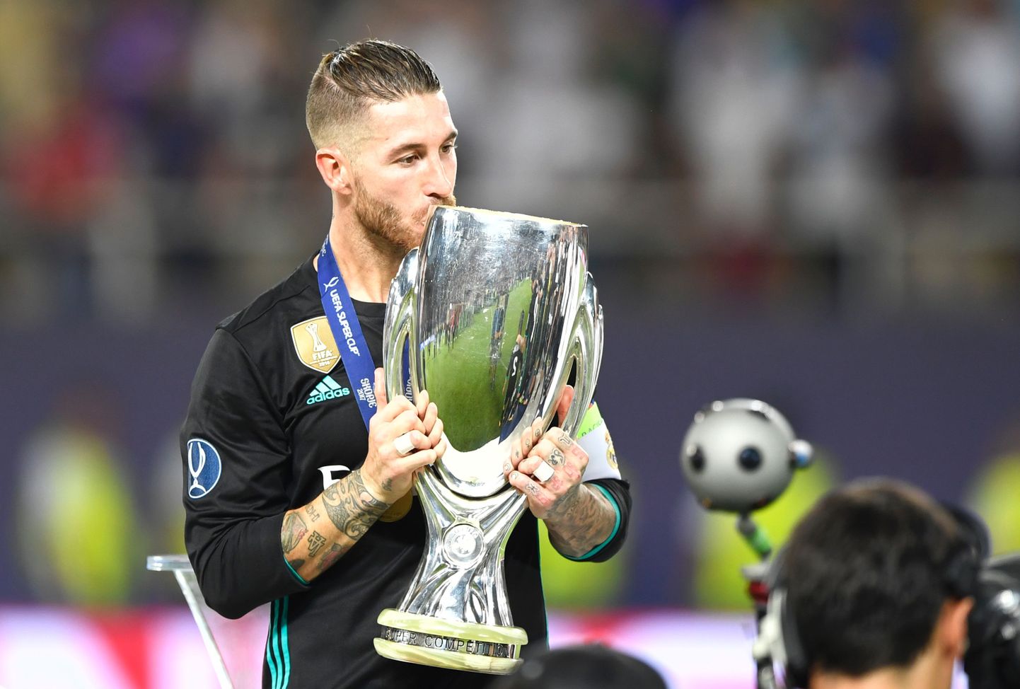 UEFA superkarika tiitlikaitsja Madridi Reali kapten Sergio Ramos.