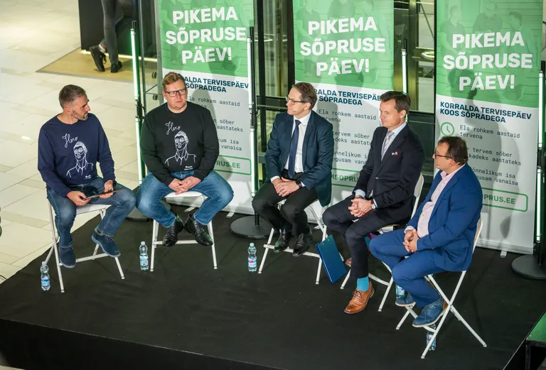 Ülemiste keskuses toimunud avalikus vestlusringis arutati meeste tervise üle.
