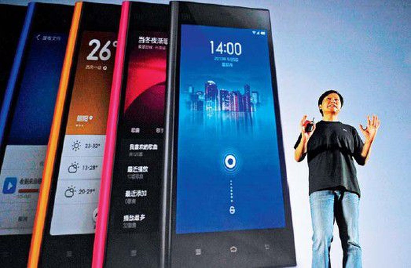 Hiina Xiaomi juhatuse esimees Lei Jun esitles septembris uut telefonimudelit, olles riietunud nagu tema suur eeskuju Steve Jobs – teksad ja tume T-särk. Xiaomi matkib Apple’i strateegiat ja telefone, mistõttu on temast saanud maailma kiiremini arenevaid mobiilimüüjaid.