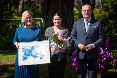 Ülle Madise (vasakul), Anna Frank, Alar Karis.