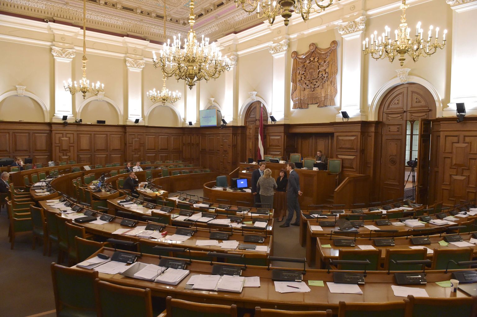 Läti parlamendiruumid. Pilt on illustreeriv.