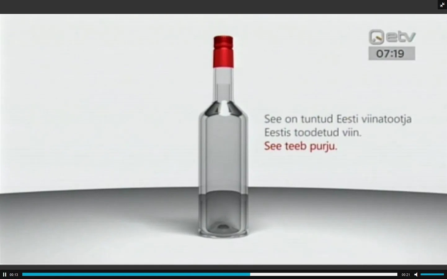 Uute nõuete kohaselt tohib alkoholi reklaamis kasutada vaid tootega seotud infot