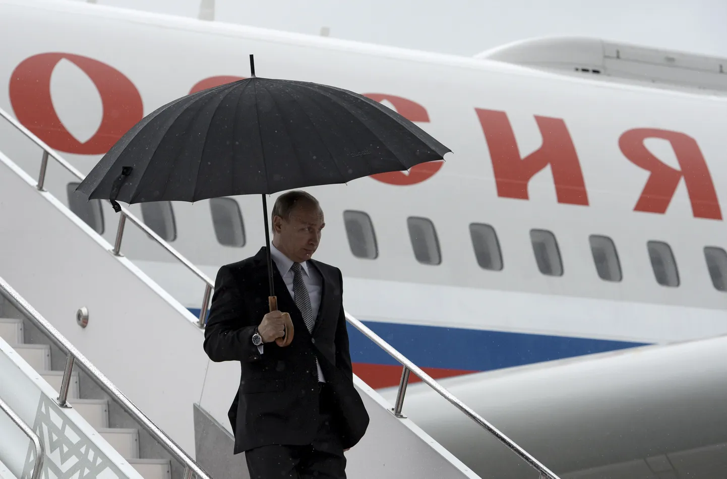 Venemaa presidendi Vladimir Putini lennuk lendas täna hommikul üle Pärnu. Foto on illustreeriv.