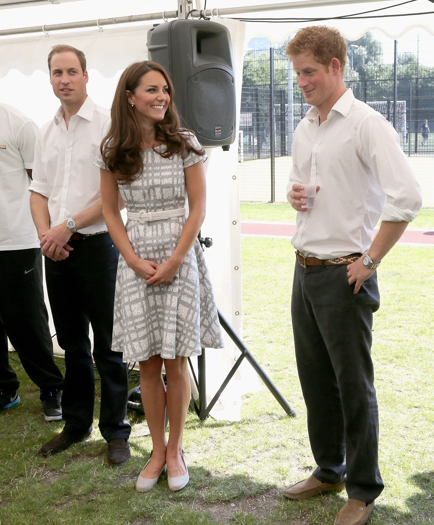 Уильям, Кэтрин и принц Гарри.