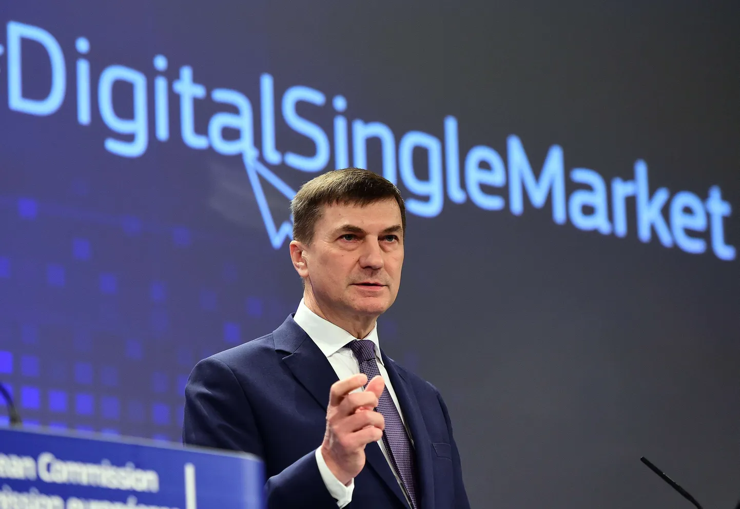 Euroopa Komisjoni digitaalse ühisturu eest vastutav asepresident Andrus Ansip.