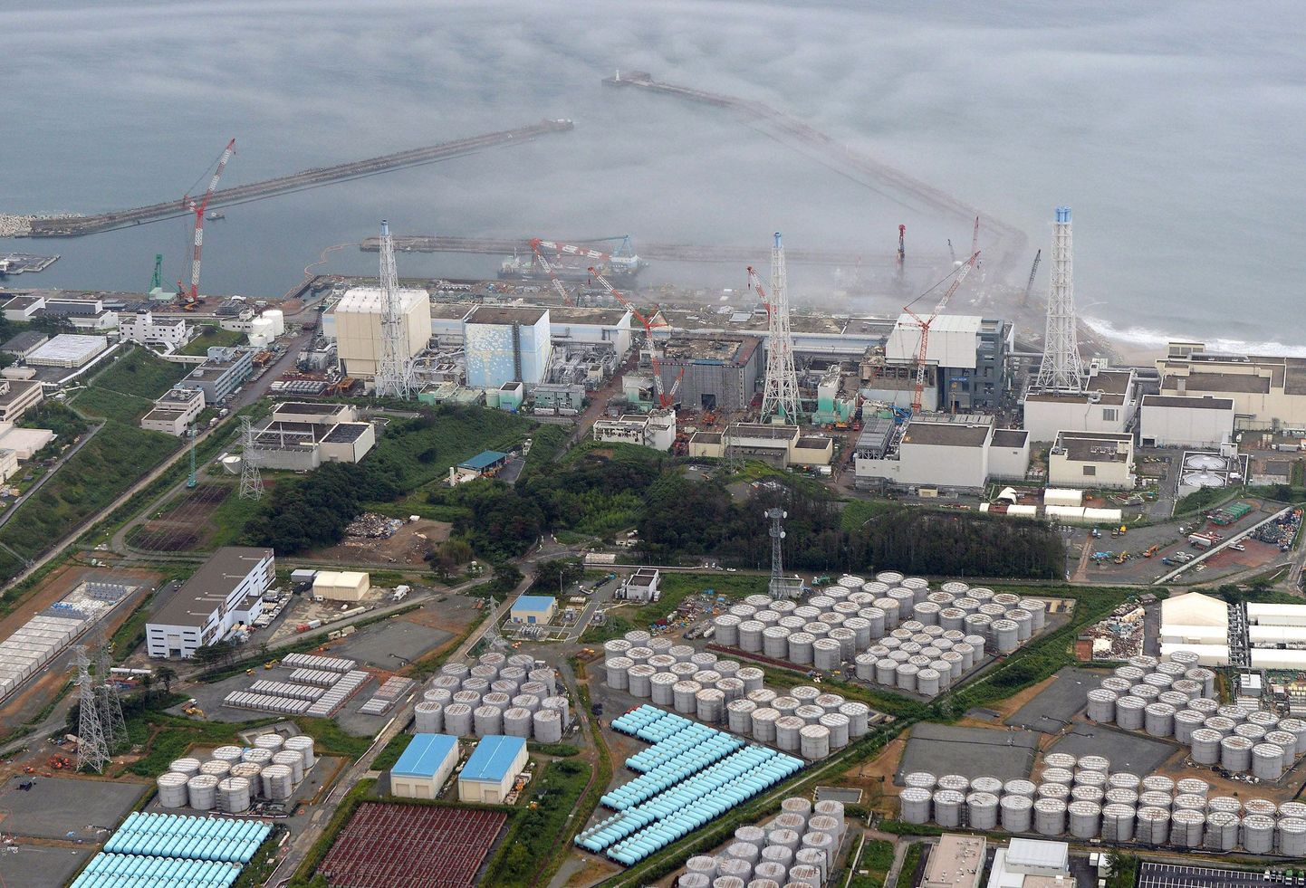 Aerofoto Fukushima Daiichi tuumajaamast.