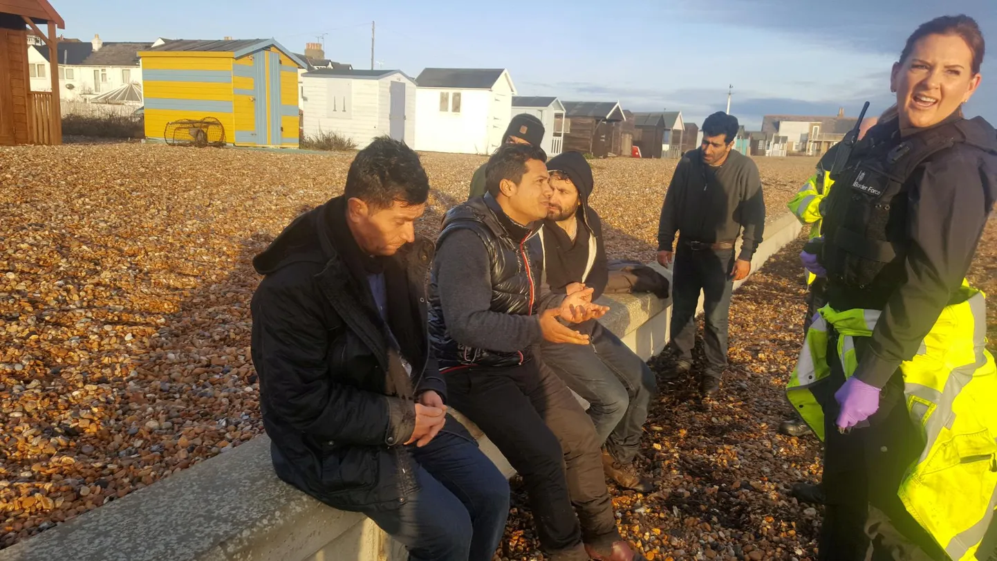 Läinud aasta viimastel päevadel Kenti krahvkonda Kingsdowni randa saabunud migrandid.