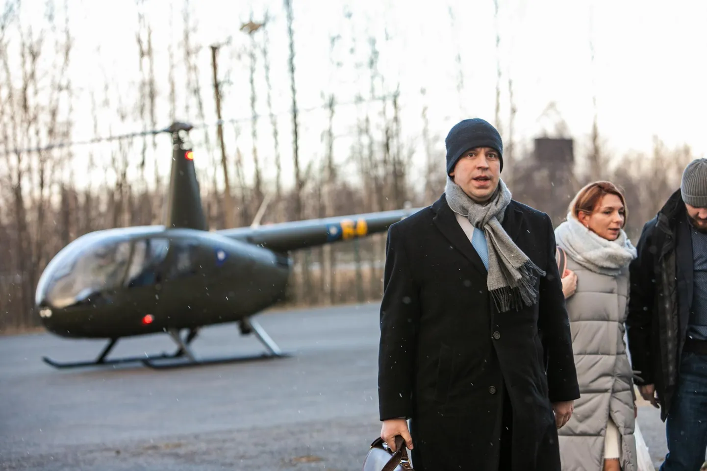Peaminister Jüri Ratas jõudis täna Ikla piiripunkti helikopteriga kella 17.30 aegu.