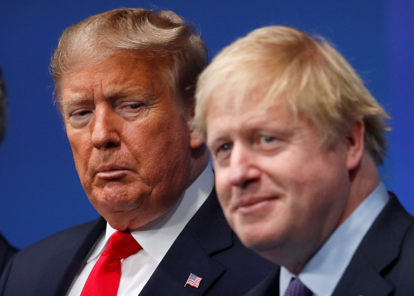Briti peaminister Boris Johnson (paremal) ja USA president Donald Trump 4. detsembril 2019 NATO tippkohtumisel Londonis