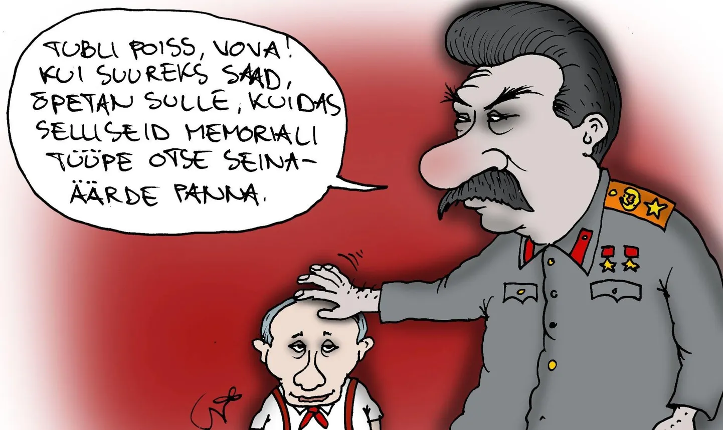 Urmas Nemvalts joonistab FOTO: Urmas Nemvalts