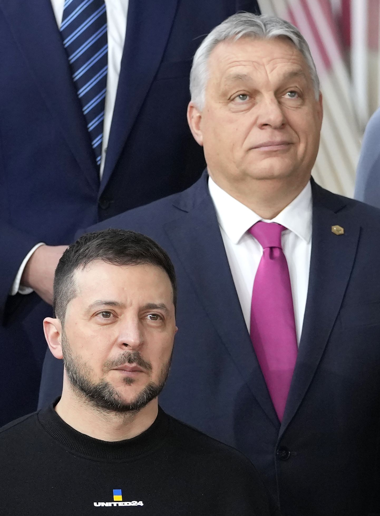 Президент Украины Владимир Зеленский и премьер-министр Венгрии Виктор Орбан в Брюсселе, февраль 2023 г. На сегодня Венгрия - наиболее последовательный противник скорейшего вступления Украины в НАТО.