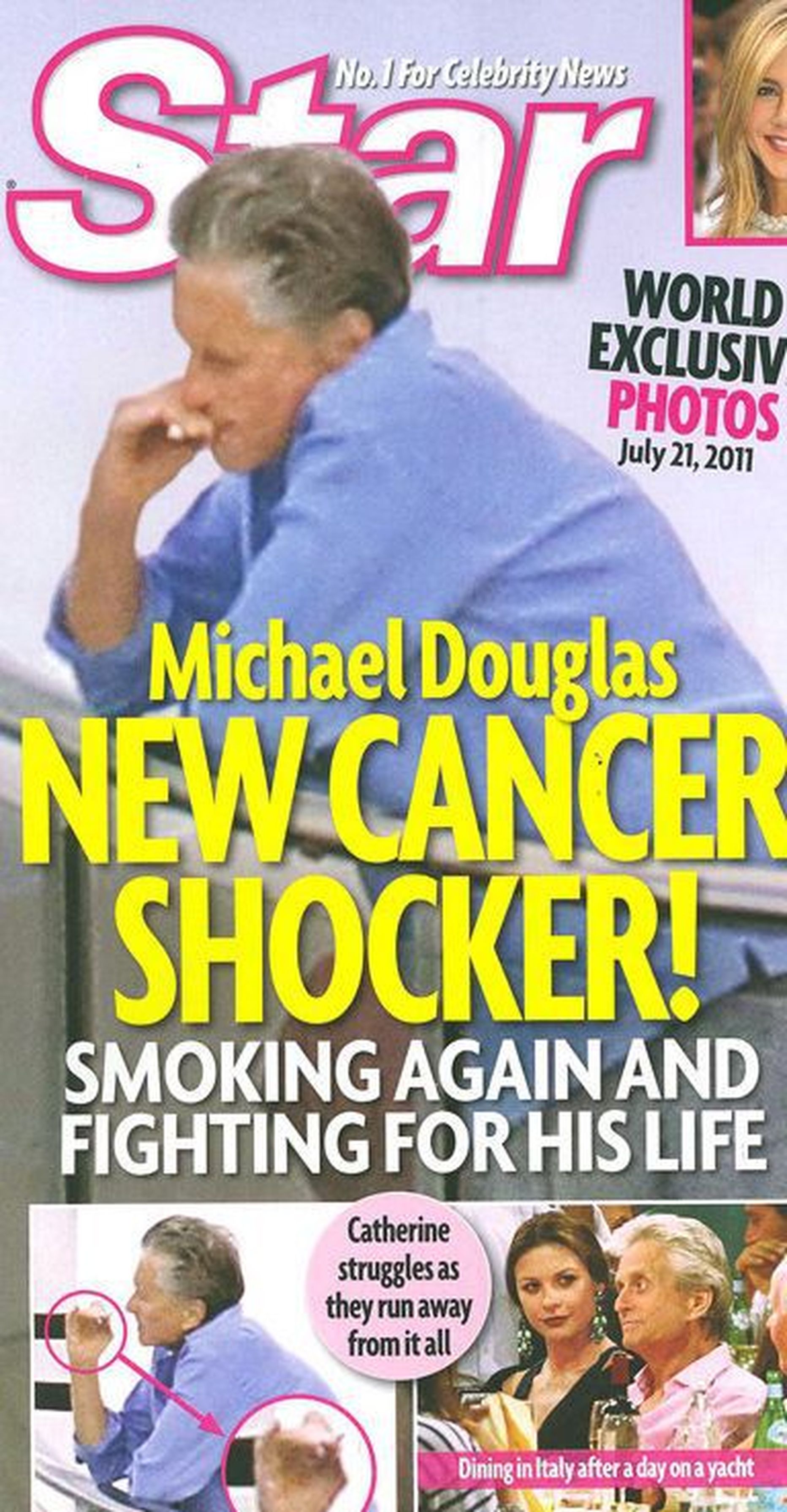 Michael Douglas on uuesti suitsetama hakanud?