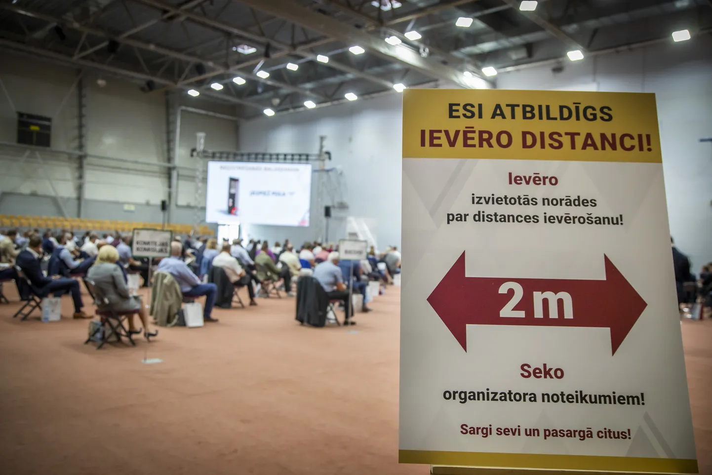 Elektrum Olimpiskajā centrā norisinās Latvijas Futbola federācijas kongress