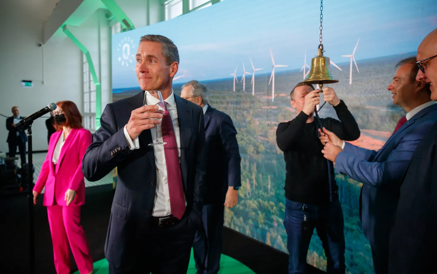 21.10.2021, Tallinn
Enefit Green aktsia esimese kauplemispäeva tähistamine Energia Avastuskeskuses. Kaarel Ots.
Foto Mihkel Maripuu, Postimees