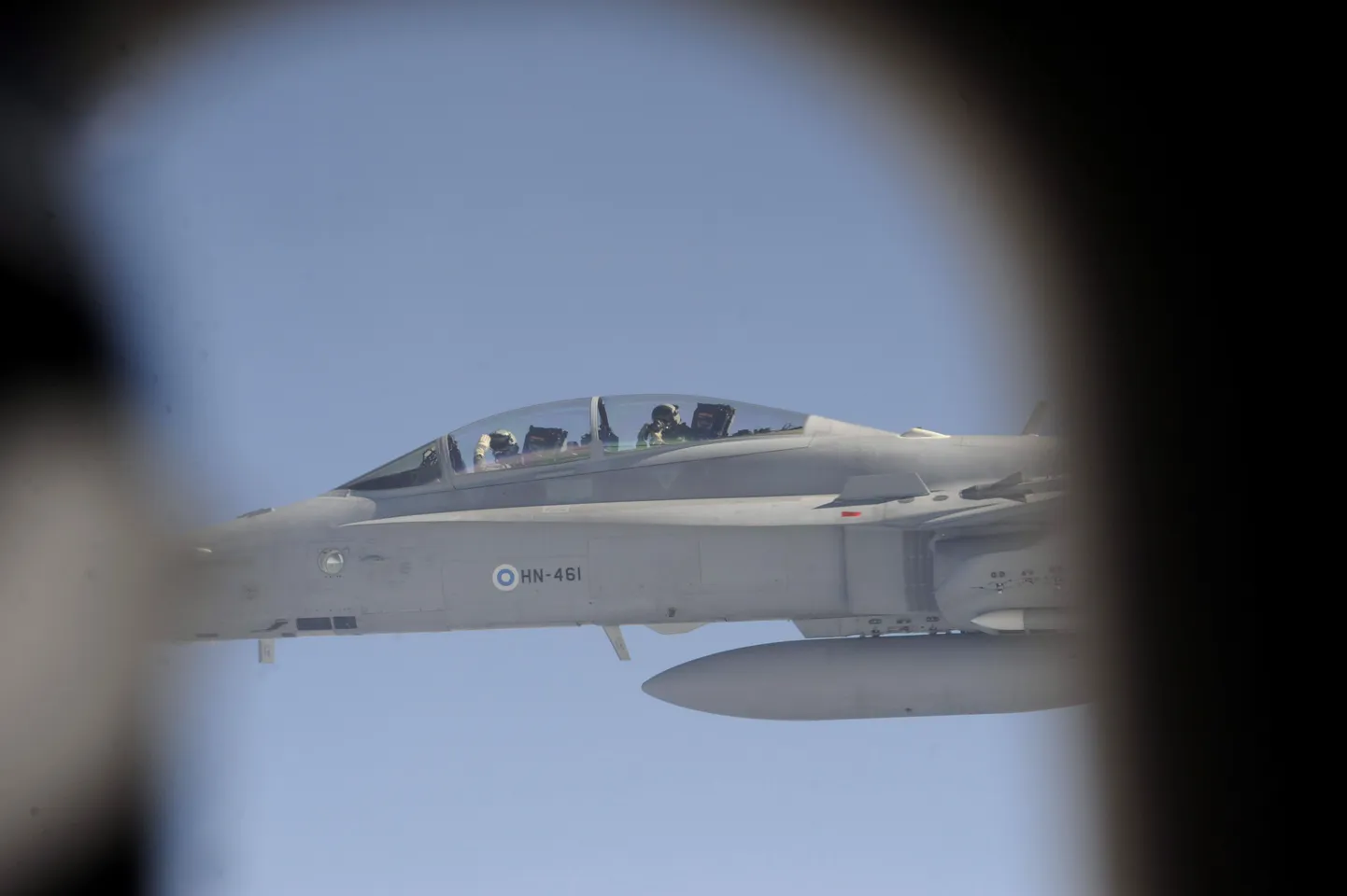 Soome õhujõudude hävituslennuk Hornet.
