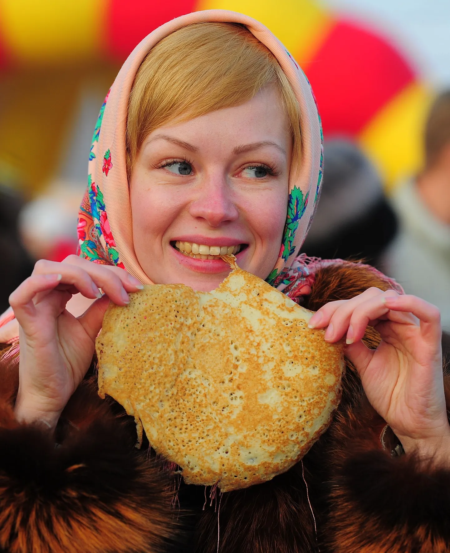 Празднование Масленицы в Рязани.