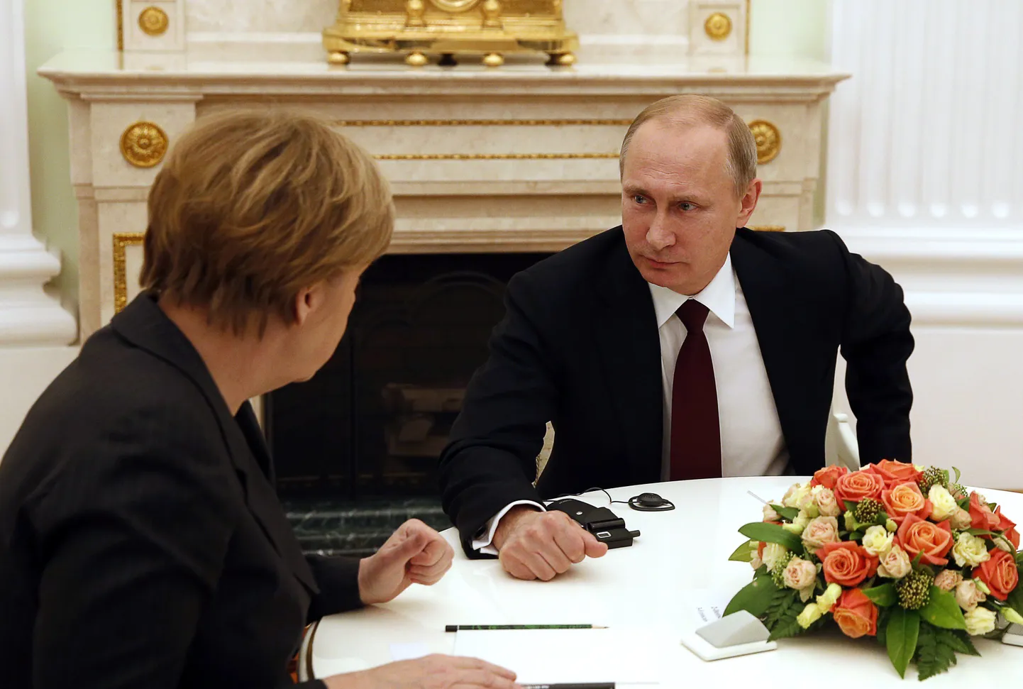 Saksamaa liidukantsler Angela Merkel kohtus eile Kremlis Venemaa president Vladimir Putiniga.