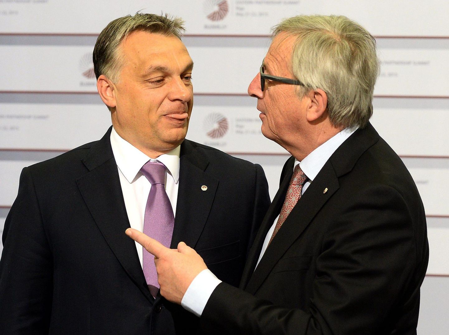Viktor Orbán ja Jean-Claude Juncker 2015. aastal Riias idapartnerluse tippkohtumisel.