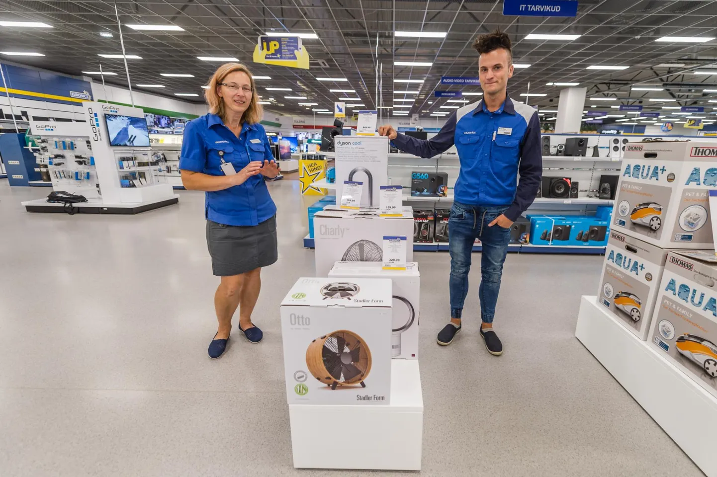 Säärast rida ventilaatoreid Pärnu poodides praegu ei näe.