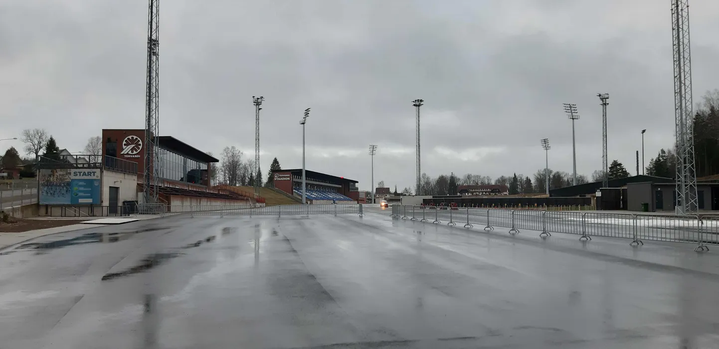 Fotol Tehvandi staadion 31. jaanuaril.