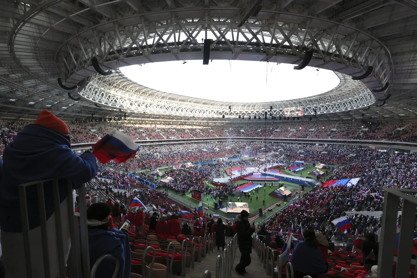 Концерт-митинг в "Лужниках", 22.02.2023